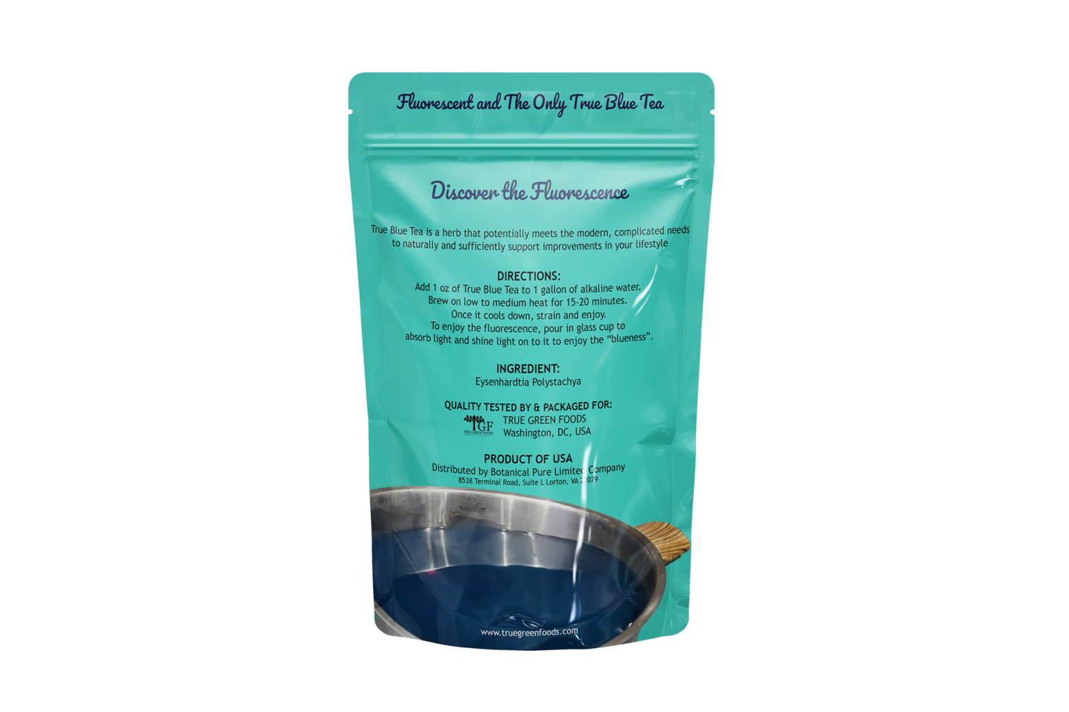 True Blue Tea True Green Foods